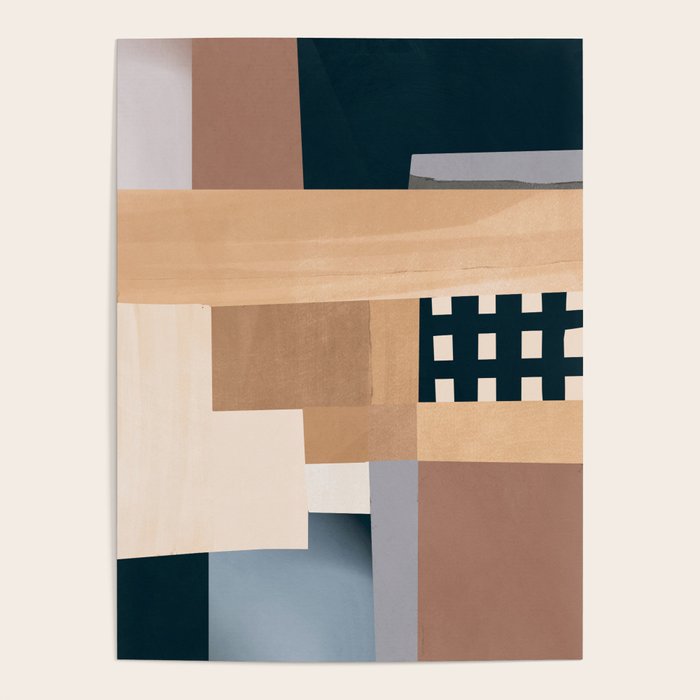 Modern Abstraction Mocha Mousse 3 Poster Gallery Image 4