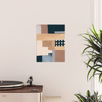 Modern Abstraction Mocha Mousse 3 Poster Gallery Image 2