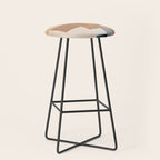 Modern Abstraction Mocha Mousse 3 Stool Gallery Image 1
