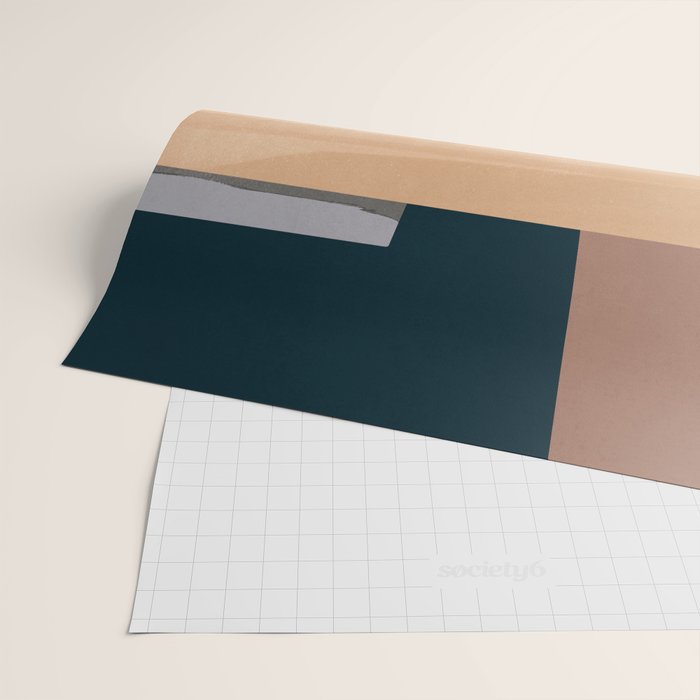 Modern Abstraction Mocha Mousse 3 Wrapping Paper Gallery Image 2