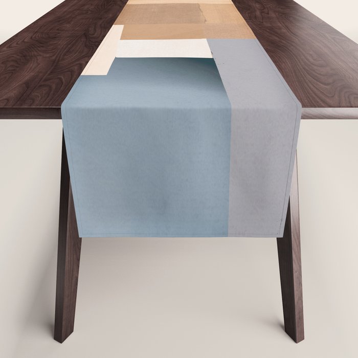 Modern Abstraction Mocha Mousse 3 Table Runner Gallery Image 1