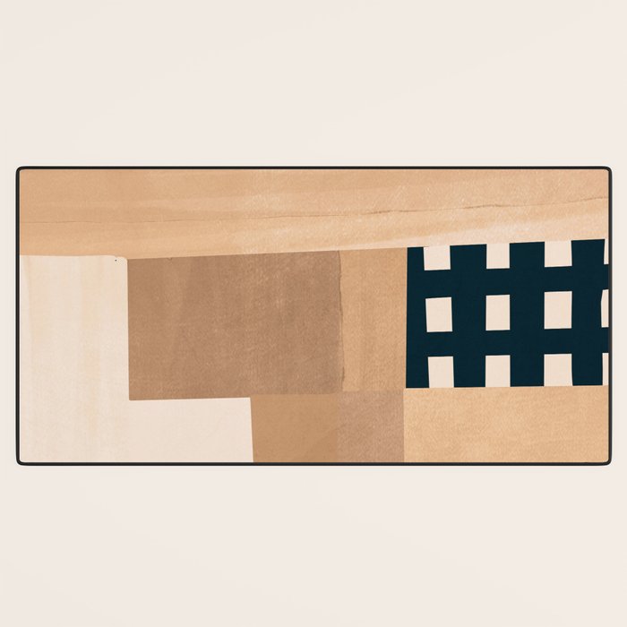Modern Abstraction Mocha Mousse 3 Desk Mat Gallery Image 3