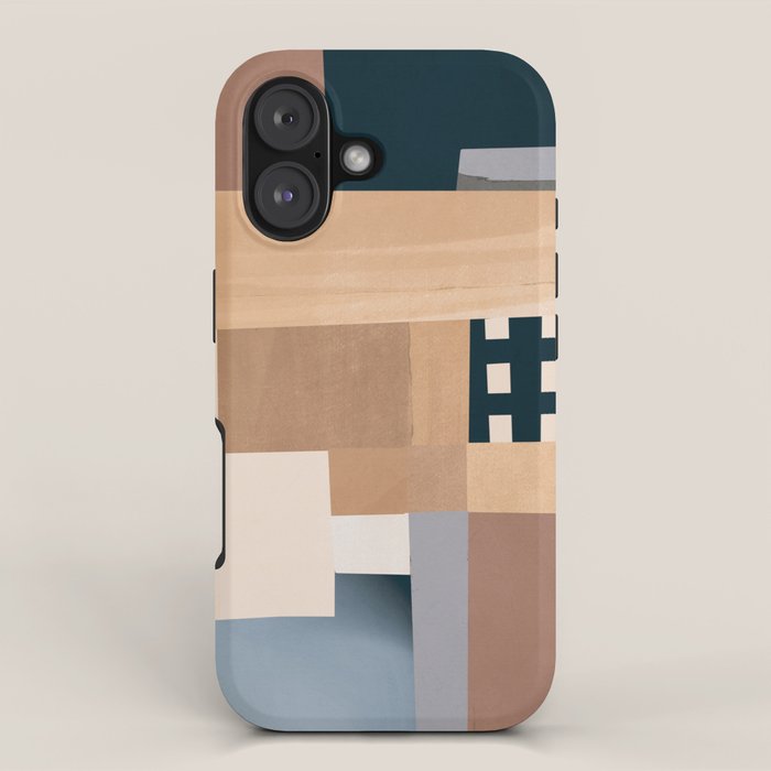 Modern Abstraction Mocha Mousse 3 iPhone Case Gallery Image 1