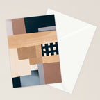 Modern Abstraction Mocha Mousse 3 Stationery Card Gallery Image 2