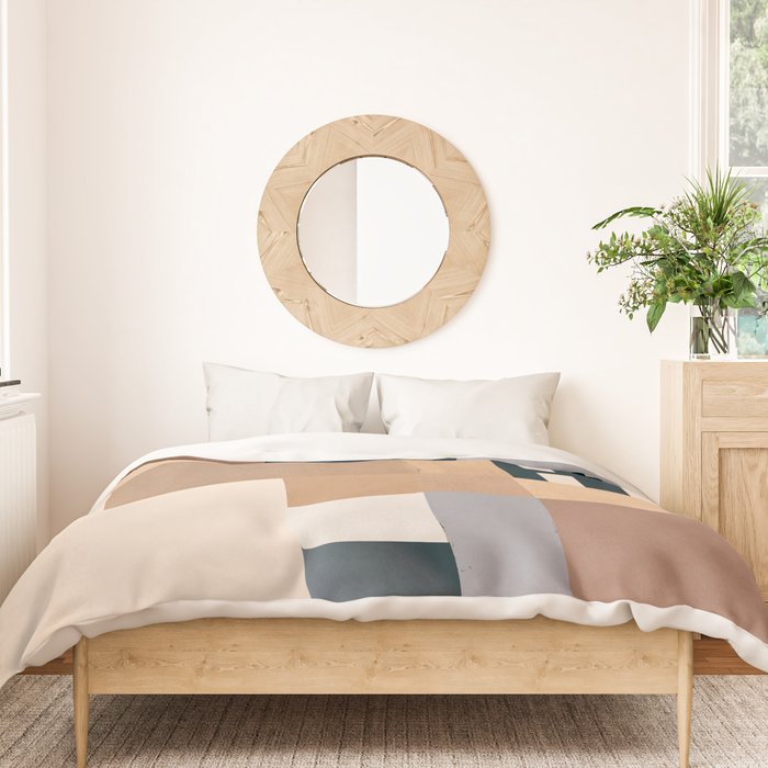 Modern Abstraction Mocha Mousse 3 Duvet Cover Gallery Image 3