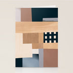 Modern Abstraction Mocha Mousse 3 Stationery Card Gallery Image 2