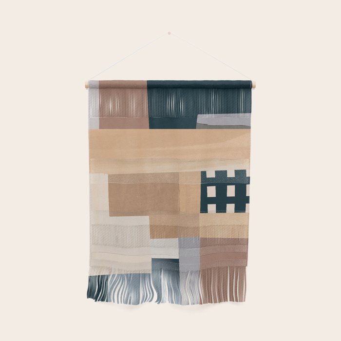 Modern Abstraction Mocha Mousse 3 Wall Hanging Gallery Image 1