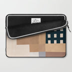 Modern Abstraction Mocha Mousse 3 Laptop Sleeve Gallery Image 2