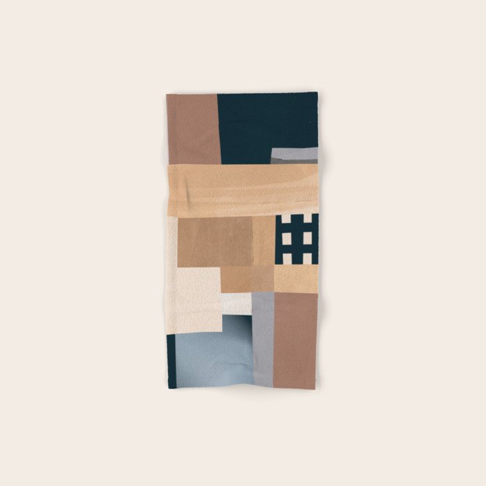 Modern Abstraction Mocha Mousse 3 Bath Towel Gallery Image 1