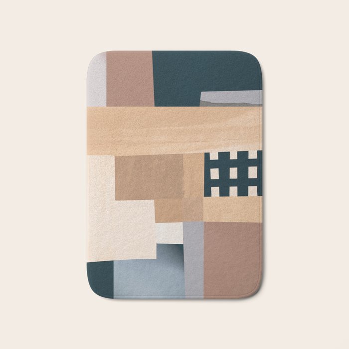 Modern Abstraction Mocha Mousse 3 Bath Mat Gallery Image 1