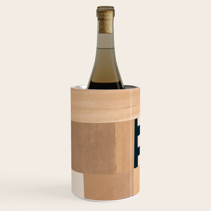 Modern Abstraction Mocha Mousse 3 Wine Chiller Gallery Image 1