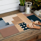 Modern Abstraction Mocha Mousse 3 Outdoor Rug Gallery Image 2
