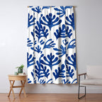 Matisse Blue Cut Outs Mid Century Modern Art Pattern Window Curtain Gallery Image 5