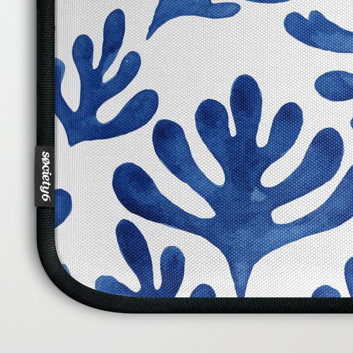 Matisse Blue Cut Outs Mid Century Modern Art Pattern Laptop Sleeve Gallery Image 3
