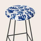 Matisse Blue Cut Outs Mid Century Modern Art Pattern Stool Gallery Image 2