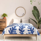 Matisse Blue Cut Outs Mid Century Modern Art Pattern Comforter Gallery Image 3
