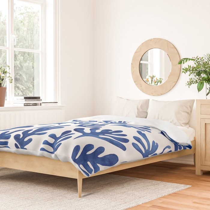 Matisse Blue Cut Outs Mid Century Modern Art Pattern Duvet Cover Gallery Image 2
