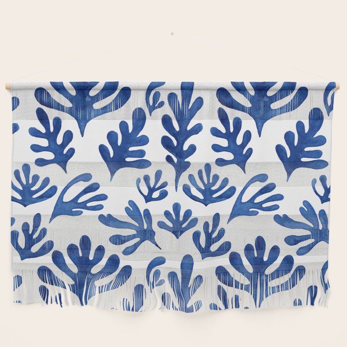 Matisse Blue Cut Outs Mid Century Modern Art Pattern Wall Hanging Gallery Image 1