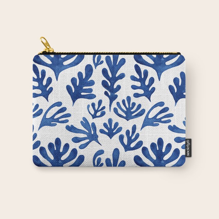 Matisse Blue Cut Outs Mid Century Modern Art Pattern Carry All Pouch Gallery Image 1