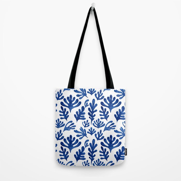 Matisse Blue Cut Outs Mid Century Modern Art Pattern Tote Bag Gallery Image 2