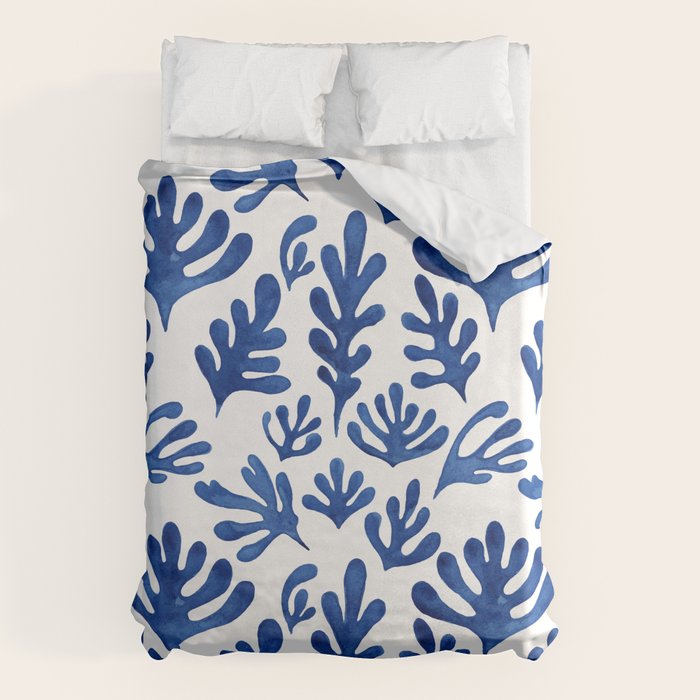 Matisse Blue Cut Outs Mid Century Modern Art Pattern Duvet Cover Gallery Image 1