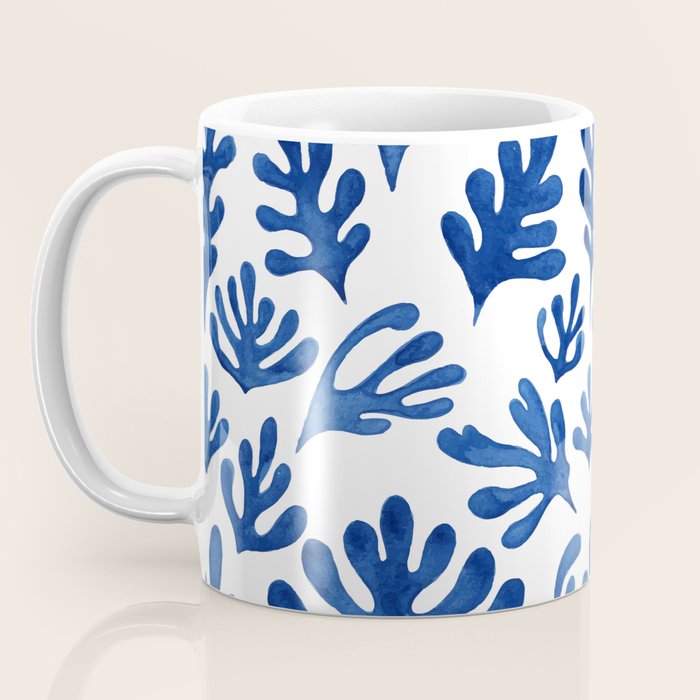 Matisse Blue Cut Outs Mid Century Modern Art Pattern Coffee Mug Gallery Image 3