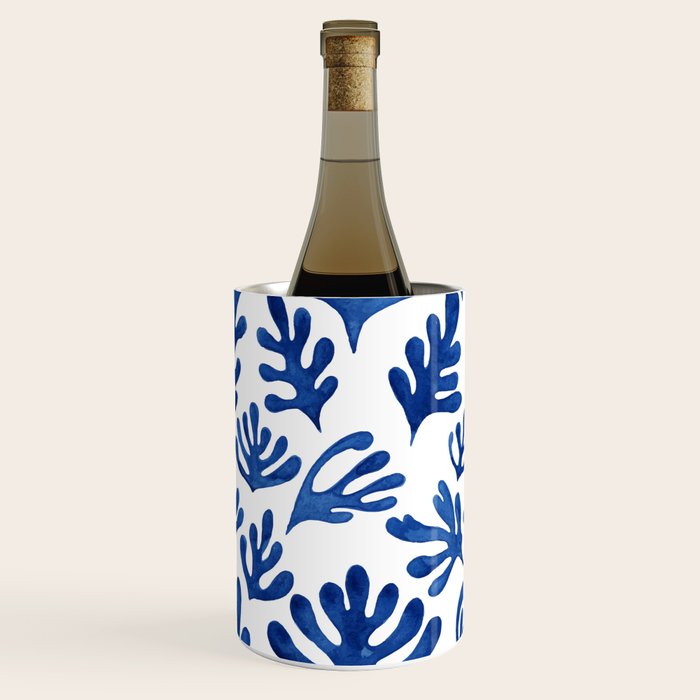 Matisse Blue Cut Outs Mid Century Modern Art Pattern Wine Chiller Gallery Image 2