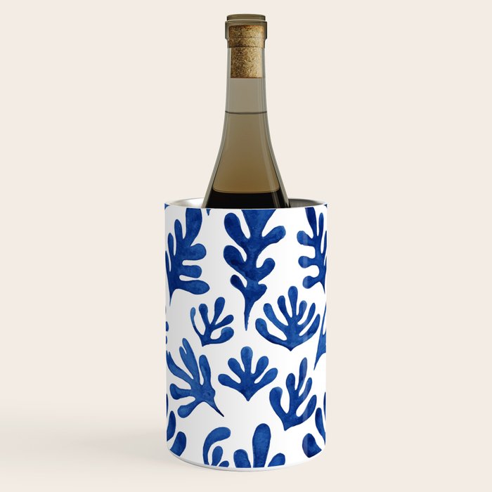 Matisse Blue Cut Outs Mid Century Modern Art Pattern Wine Chiller Gallery Image 1