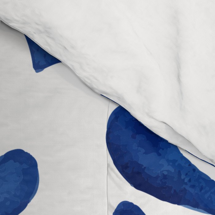 Matisse Blue Cut Outs Mid Century Modern Art Pattern Comforter Gallery Image 4