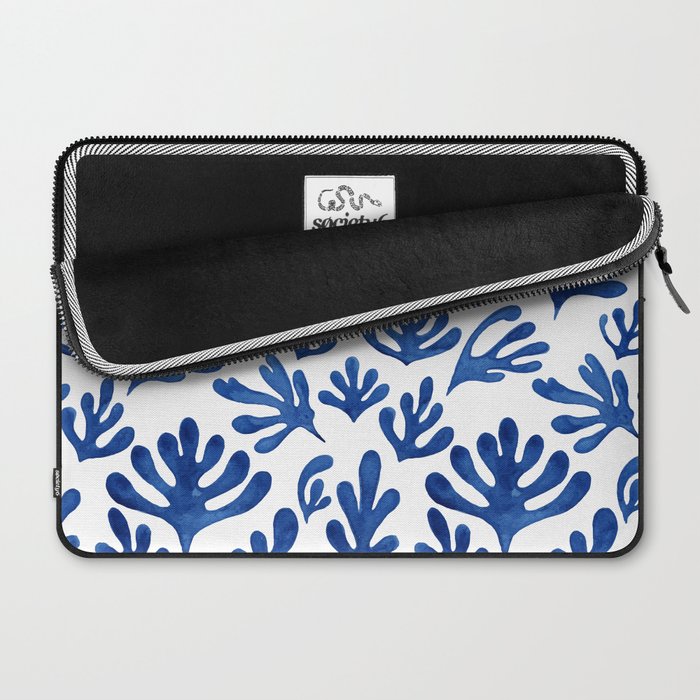 Matisse Blue Cut Outs Mid Century Modern Art Pattern Laptop Sleeve Gallery Image 2