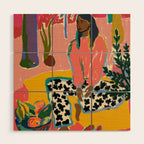 WOMAN WITH FRUIT Wood Wall Art Gallery Image 1