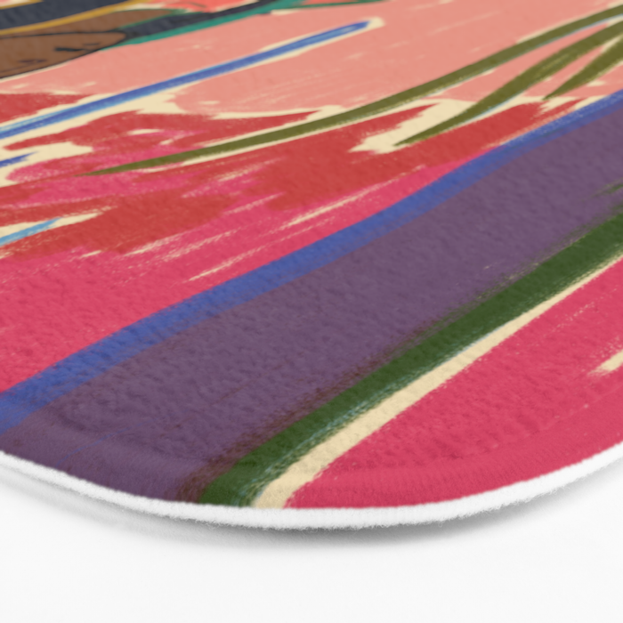 WOMAN WITH FRUIT Bath Mat Gallery Image 3