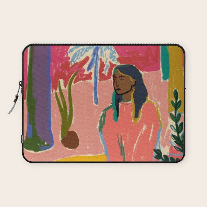WOMAN WITH FRUIT Laptop Sleeve Gallery Image 1
