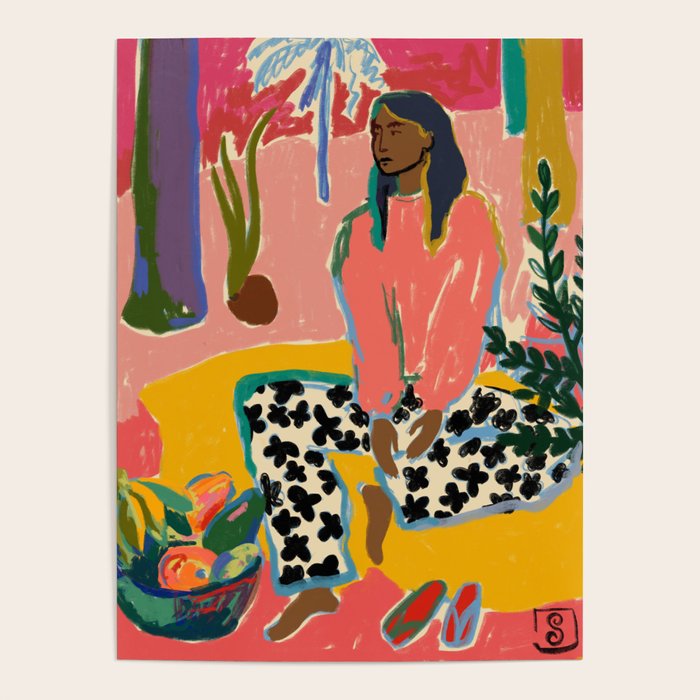 WOMAN WITH FRUIT Poster Gallery Image 1