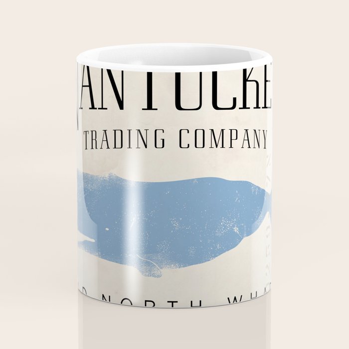 Nantucket whale nautical ocean wharf Massachusetts cottage beach house art Coffee Mug Gallery Image 4