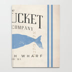 Nantucket whale nautical ocean wharf Massachusetts cottage beach house art Notebook Gallery Image 4
