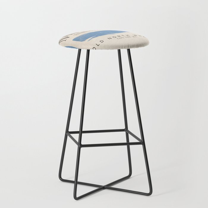 Nantucket whale nautical ocean wharf Massachusetts cottage beach house art Stool Gallery Image 1