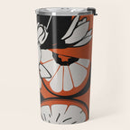 Line Art Oranges 2 Travel Mug Gallery Image 2