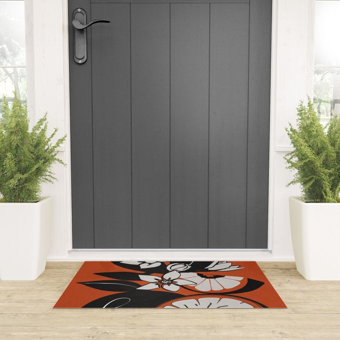 Line Art Oranges 2 Welcome Mat Gallery Image 3