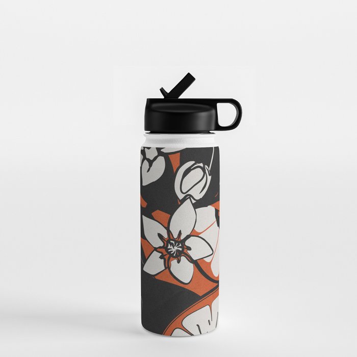 Line Art Oranges 2 Water Bottle Gallery Image 1