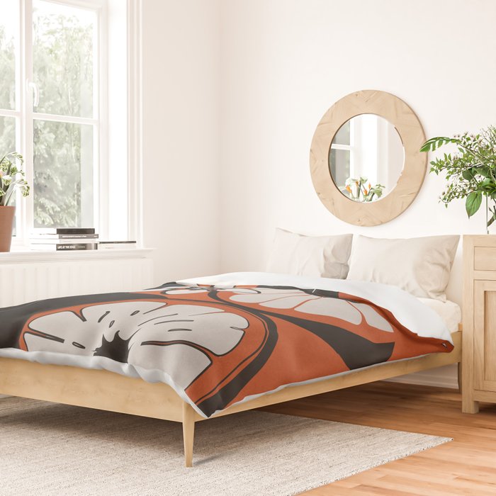 Line Art Oranges 2 Duvet Cover Gallery Image 2