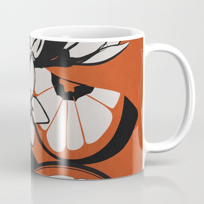 Line Art Oranges 2 Coffee Mug Gallery Image 1