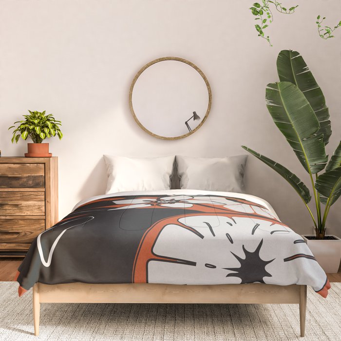 Line Art Oranges 2 Comforter Gallery Image 3