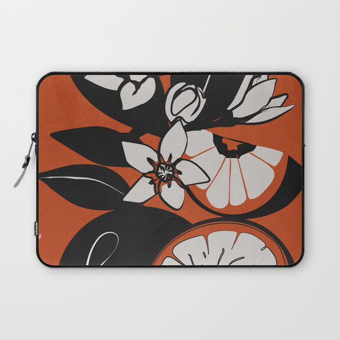 Line Art Oranges 2 Laptop Sleeve Gallery Image 1