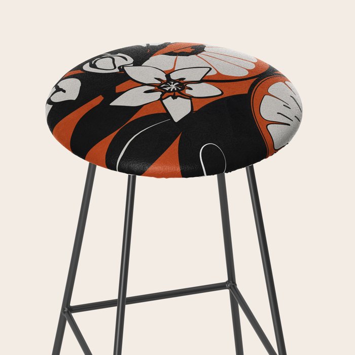 Line Art Oranges 2 Stool Gallery Image 2