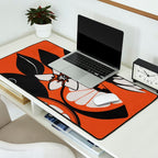 Line Art Oranges 2 Desk Mat Gallery Image 2