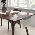 Wildflower bouquet in vase illustration - pantone brown mocha mousse Table Runner Gallery Image 2