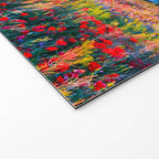 Red poppy field floral blossom landscape color photograph Welcome Mat Gallery Image 2