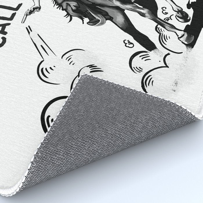 Don't Call Me Honey: Black & White Version Rug Gallery Image 4
