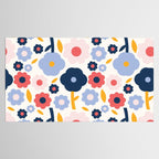 Big colorful flowers pattern Tablecloth Gallery Image 2